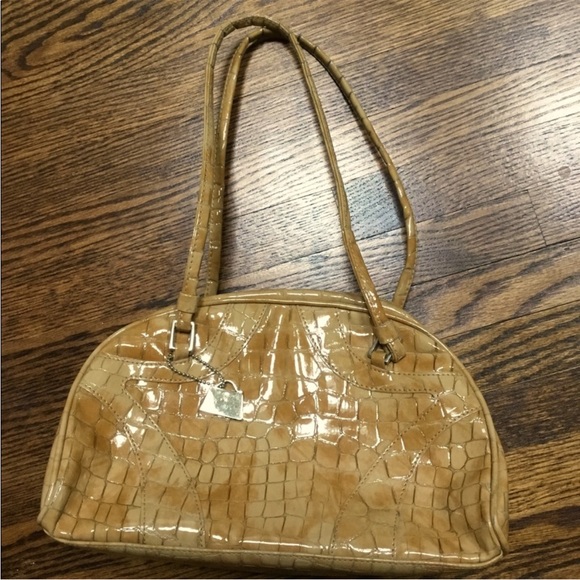 tan faux croc jeanne lottie bag - Picture 1 of 3